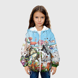Куртка с капюшоном детская Studio Ghibli, цвет: 3D-белый — фото 2