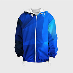 Куртка с капюшоном детская SHADES OF BLUE, цвет: 3D-белый