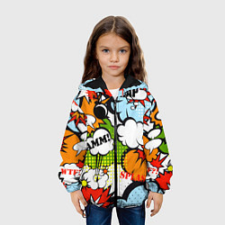Куртка с капюшоном детская COMICS ART, цвет: 3D-черный — фото 2