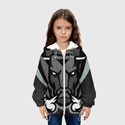 Куртка с капюшоном детская Зверь, цвет: 3D-белый — фото 2