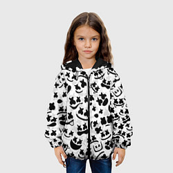 Куртка с капюшоном детская MARSHMELLO FACE, цвет: 3D-черный — фото 2