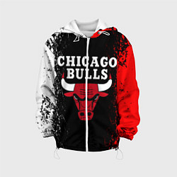 Куртка с капюшоном детская CHICAGO BULLS, цвет: 3D-белый
