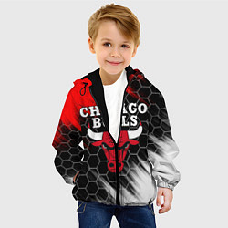 Куртка с капюшоном детская CHICAGO BULLS, цвет: 3D-черный — фото 2