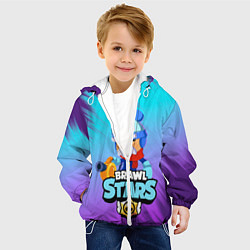 Куртка с капюшоном детская BRAWL STARS GALE, цвет: 3D-белый — фото 2