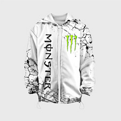 Куртка с капюшоном детская MONSTER ENERGY, цвет: 3D-белый