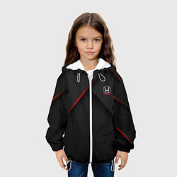 Куртка с капюшоном детская HONDA Z, цвет: 3D-белый — фото 2