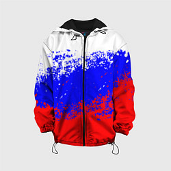 Куртка с капюшоном детская Россия, цвет: 3D-черный