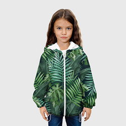 Куртка с капюшоном детская Тропики, цвет: 3D-белый — фото 2