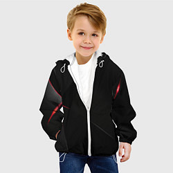 Куртка с капюшоном детская DARK, цвет: 3D-белый — фото 2