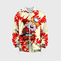 Куртка с капюшоном детская Brawl Stars Dynamike, цвет: 3D-белый