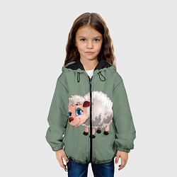 Куртка с капюшоном детская Овечка, цвет: 3D-черный — фото 2