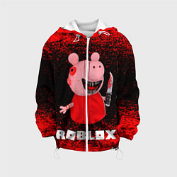 Куртка с капюшоном детская Roblox Piggy, цвет: 3D-белый