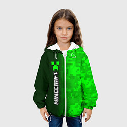 Куртка с капюшоном детская MINECRAFT МАЙНКРАФТ, цвет: 3D-белый — фото 2