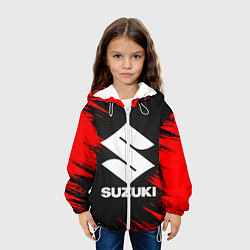 Куртка с капюшоном детская SUZUKI, цвет: 3D-белый — фото 2