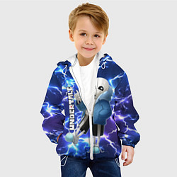 Куртка с капюшоном детская UNDERTALE АНДЕРТЕЙЛ, цвет: 3D-белый — фото 2