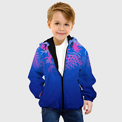 Куртка с капюшоном детская ТРОПИКИ, цвет: 3D-черный — фото 2
