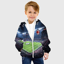 Куртка с капюшоном детская FC MILAN, цвет: 3D-белый — фото 2