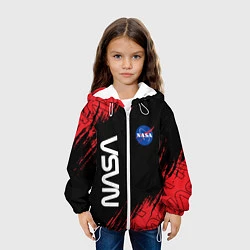 Куртка с капюшоном детская NASA НАСА, цвет: 3D-белый — фото 2