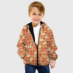 Куртка с капюшоном детская МИШКИ, цвет: 3D-черный — фото 2