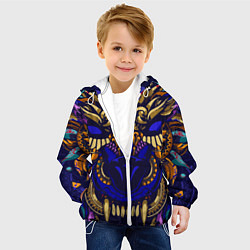 Куртка с капюшоном детская Король волков, цвет: 3D-белый — фото 2