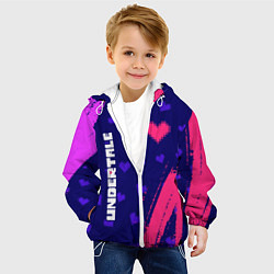 Куртка с капюшоном детская UNDERTALE АНДЕРТЕЙЛ, цвет: 3D-белый — фото 2
