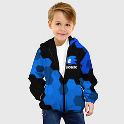 Куртка с капюшоном детская СОНИК SONIC, цвет: 3D-черный — фото 2