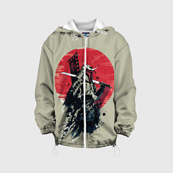 Куртка с капюшоном детская Samurai man, цвет: 3D-белый
