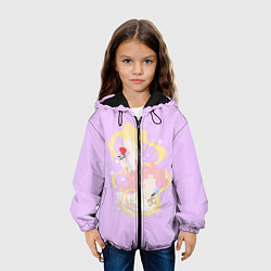 Куртка с капюшоном детская Сейлор Мун и Чиби Мун, цвет: 3D-черный — фото 2