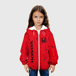 Куртка с капюшоном детская HONDA ХОНДА, цвет: 3D-белый — фото 2