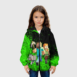 Куртка с капюшоном детская Minecraft, цвет: 3D-черный — фото 2