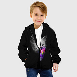 Куртка с капюшоном детская Котейка с мороженным, цвет: 3D-черный — фото 2