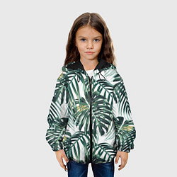 Куртка с капюшоном детская Тропики, цвет: 3D-черный — фото 2