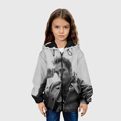 Куртка с капюшоном детская Роберт Паттинсон, цвет: 3D-черный — фото 2
