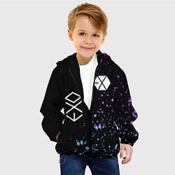 Куртка с капюшоном детская EXO BAND, цвет: 3D-черный — фото 2