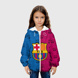 Куртка с капюшоном детская FC BARCELONA, цвет: 3D-белый — фото 2