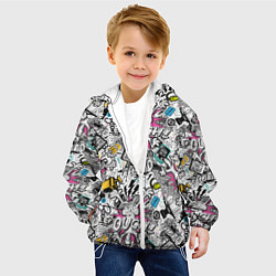 Куртка с капюшоном детская Вайл И Койот, цвет: 3D-белый — фото 2