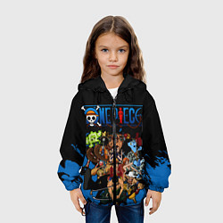 Куртка с капюшоном детская One Piece, цвет: 3D-черный — фото 2