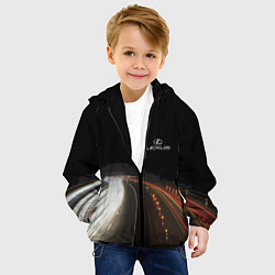 Куртка с капюшоном детская Night route, цвет: 3D-черный — фото 2