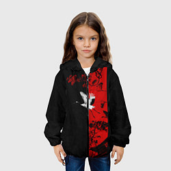 Куртка с капюшоном детская ЖУРАВЛЬ, цвет: 3D-черный — фото 2