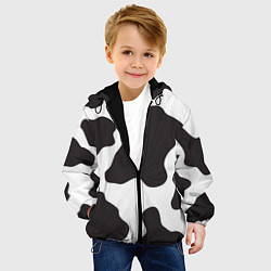 Куртка с капюшоном детская Корова, цвет: 3D-черный — фото 2