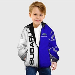 Куртка с капюшоном детская SUBARUСубару, цвет: 3D-черный — фото 2