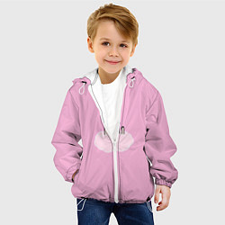 Куртка с капюшоном детская Мем, цвет: 3D-белый — фото 2