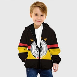 Куртка с капюшоном детская СБОРНАЯ ГЕРМАНИИ, цвет: 3D-черный — фото 2
