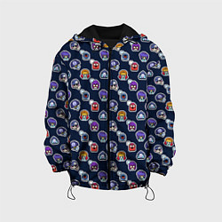 Куртка с капюшоном детская EMOJI Brawl Stars MONOGRAM, цвет: 3D-черный