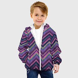 Куртка с капюшоном детская Вязь, цвет: 3D-белый — фото 2