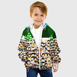 Куртка с капюшоном детская Южный Парк South Park, цвет: 3D-белый — фото 2