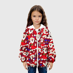 Куртка с капюшоном детская Дед Санта, цвет: 3D-белый — фото 2