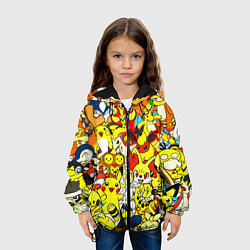 Куртка с капюшоном детская ПОКЕМОНЫ, цвет: 3D-черный — фото 2