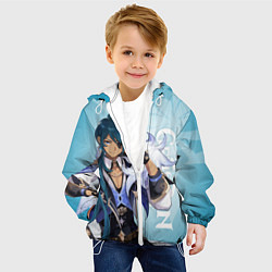 Куртка с капюшоном детская GENSHIN IMPACT, КЭЙА, цвет: 3D-белый — фото 2