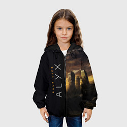 Куртка с капюшоном детская Half-Life Alyx, цвет: 3D-черный — фото 2